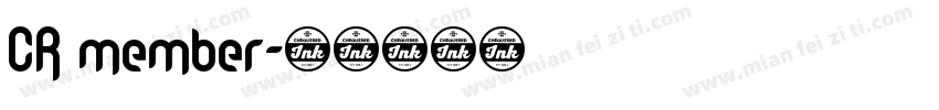 CR member字体转换